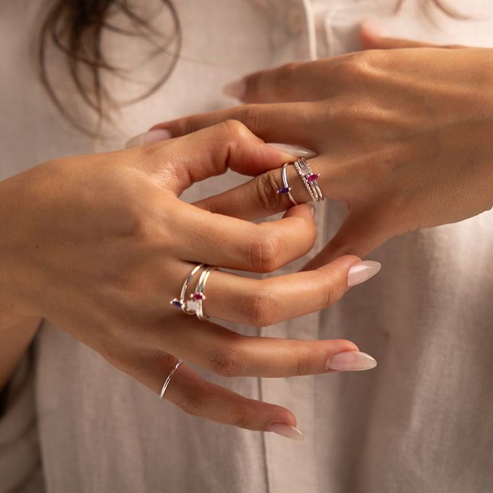 BUBBLE BAND RING