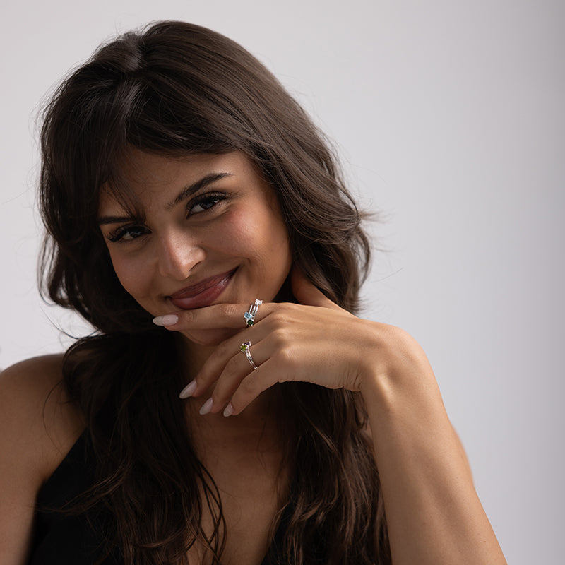 MARCH BIRTHSTONE RING