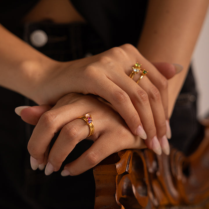 FEBRUARY BIRTHSTONE RING