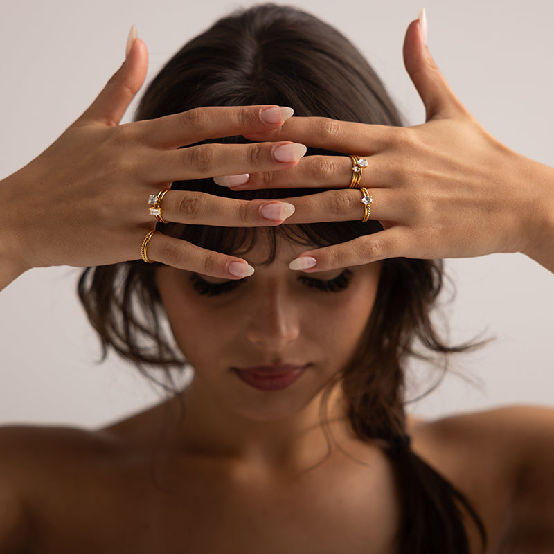 PRESENCE MARQUISE STACKING RING