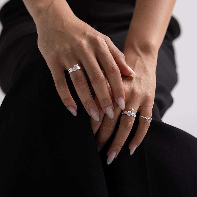 PRESENCE MARQUISE STACKING RING