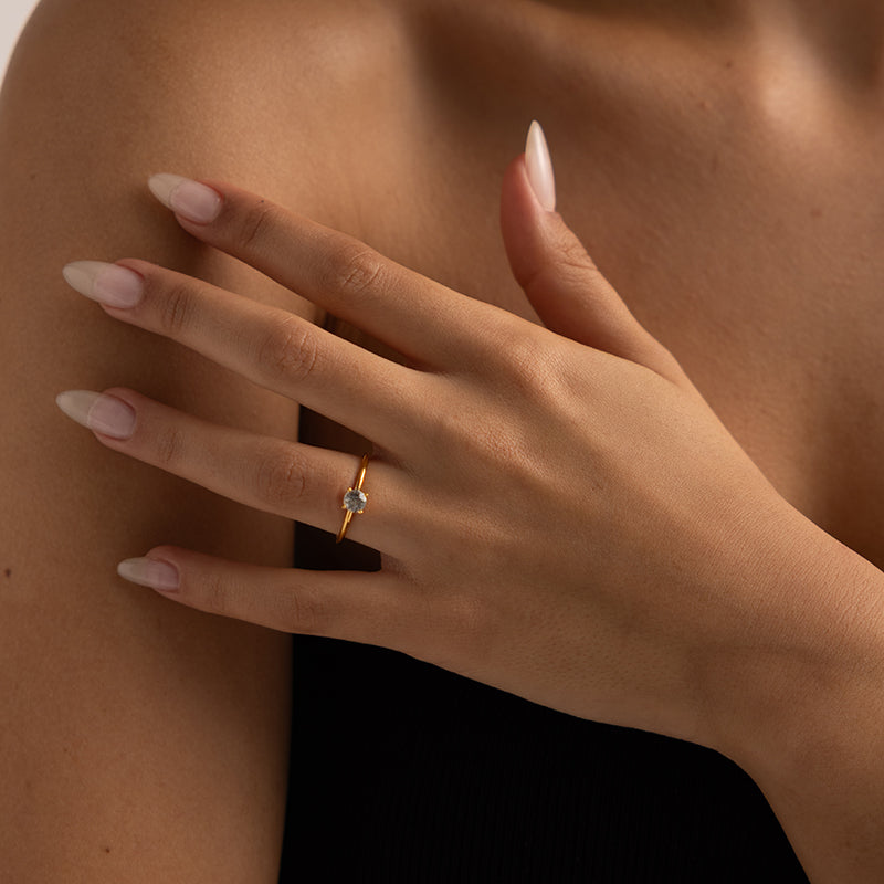 SOUL BRILLIANT ROUND STACKING RING