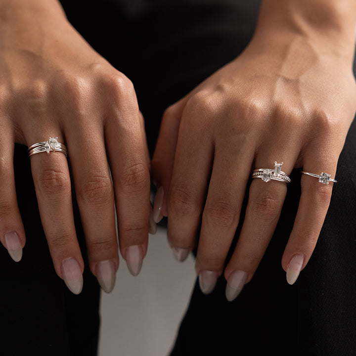 PRESENCE MARQUISE STACKING RING