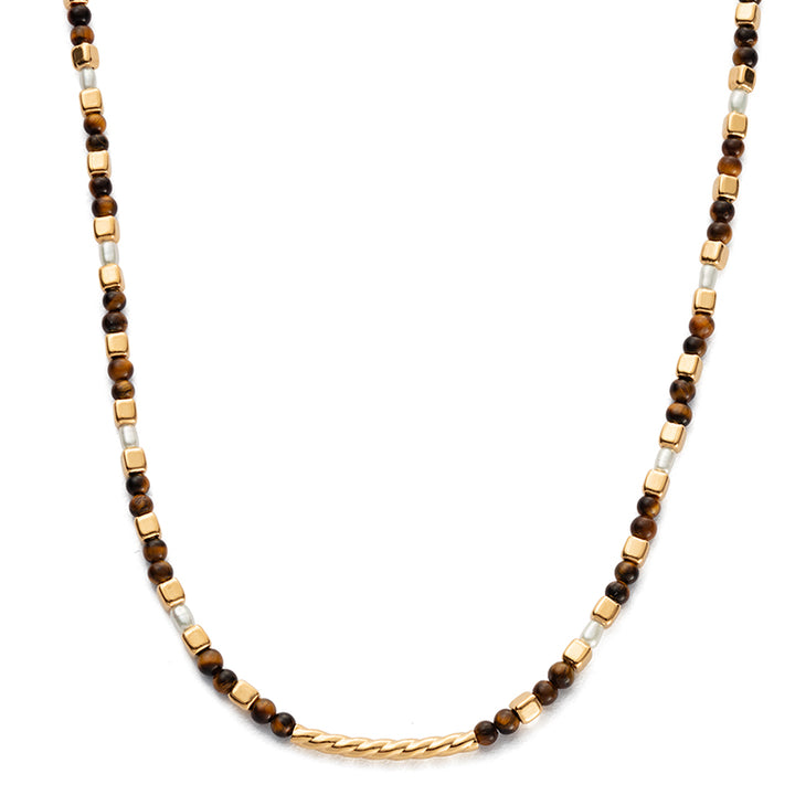 SOLEIL TIGERS EYE NECKLACE