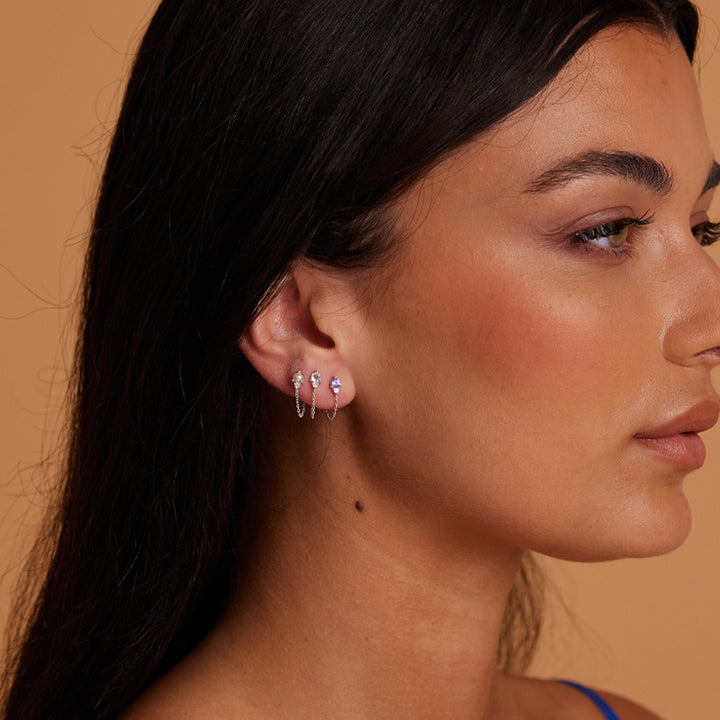 JUNE PEARL BIRTHSTONE STUDS