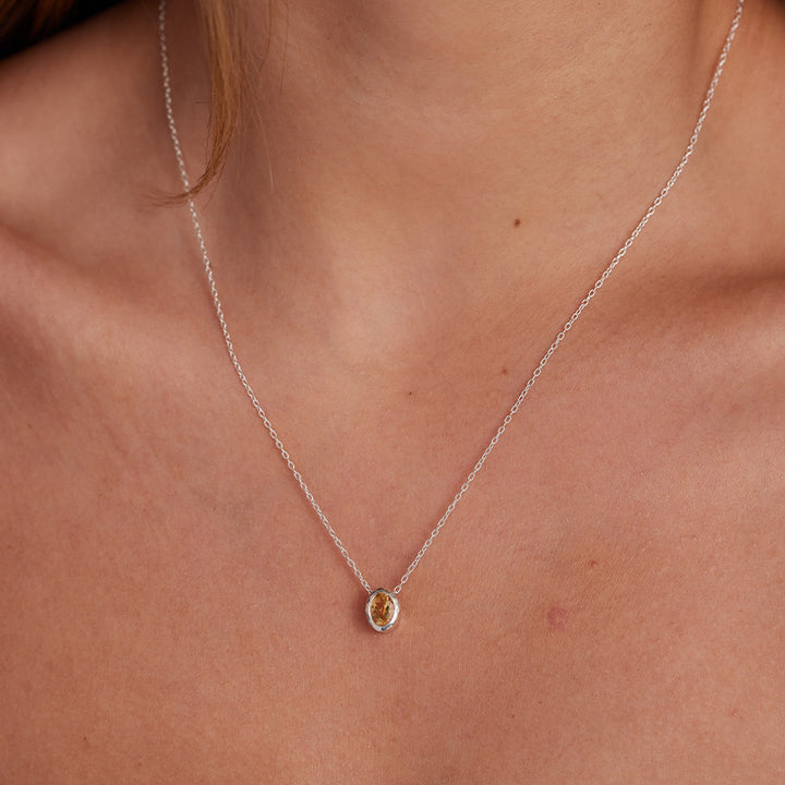 NOVEMBER CITRINE BIRTHSTONE NECKLACE