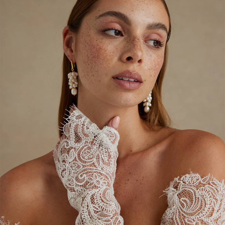 ADELINE PEARL CLUSTER EARRINGS