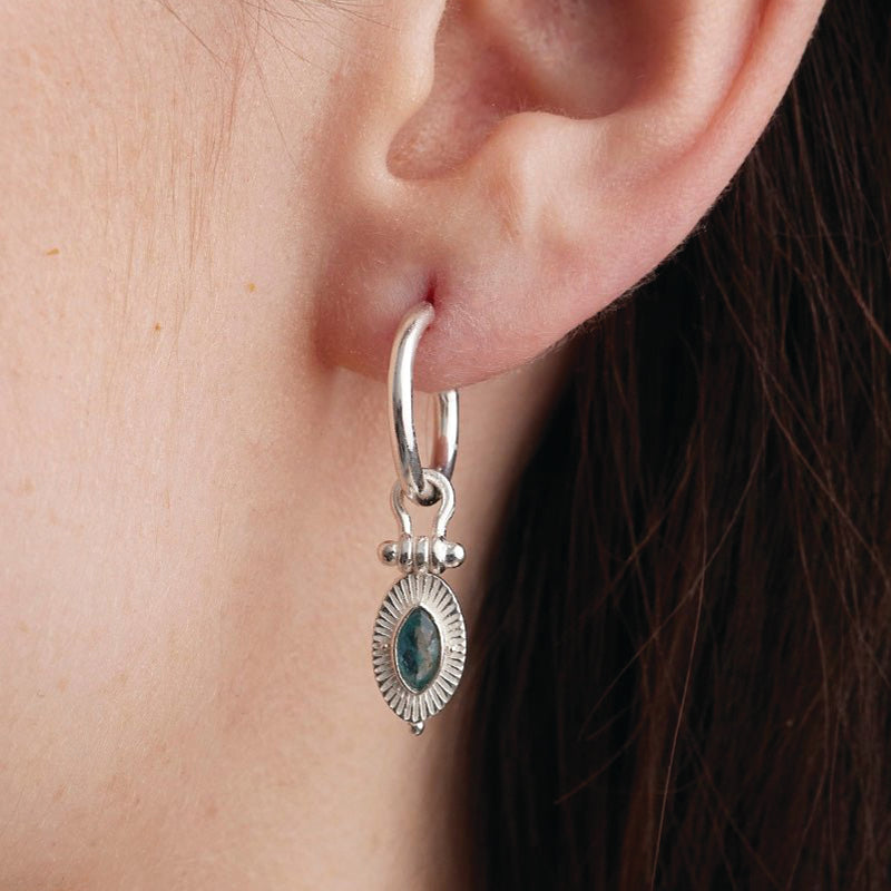 RADIANCE MOONSTONE HOOPS