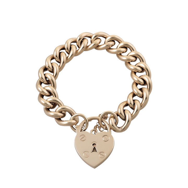 SMALL MAMA HEART PADLOCK BRACELET