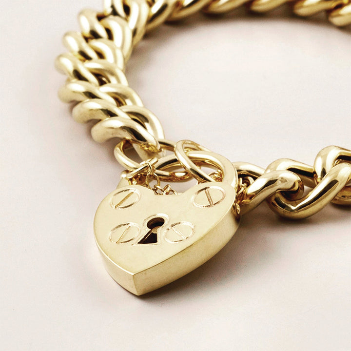 SMALL MAMA HEART PADLOCK BRACELET