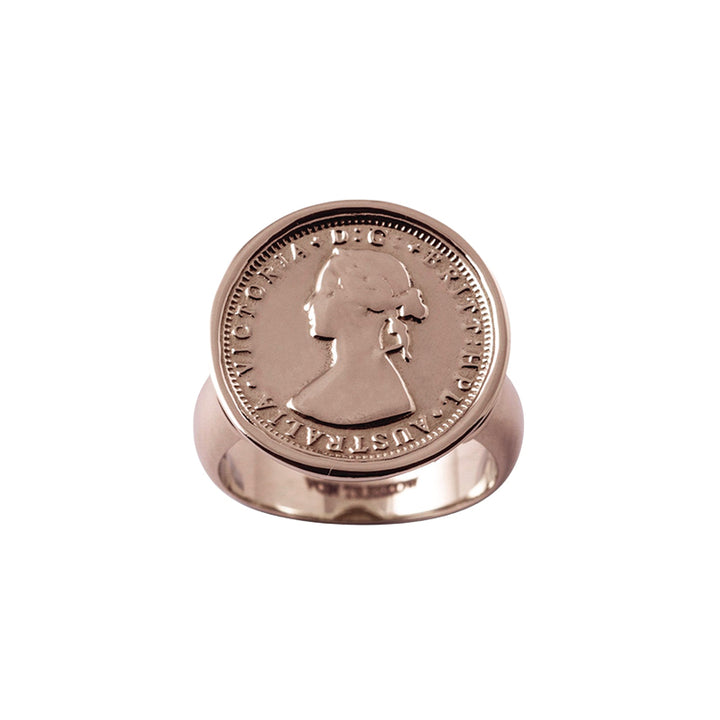THREEPENCE TOKEN RING