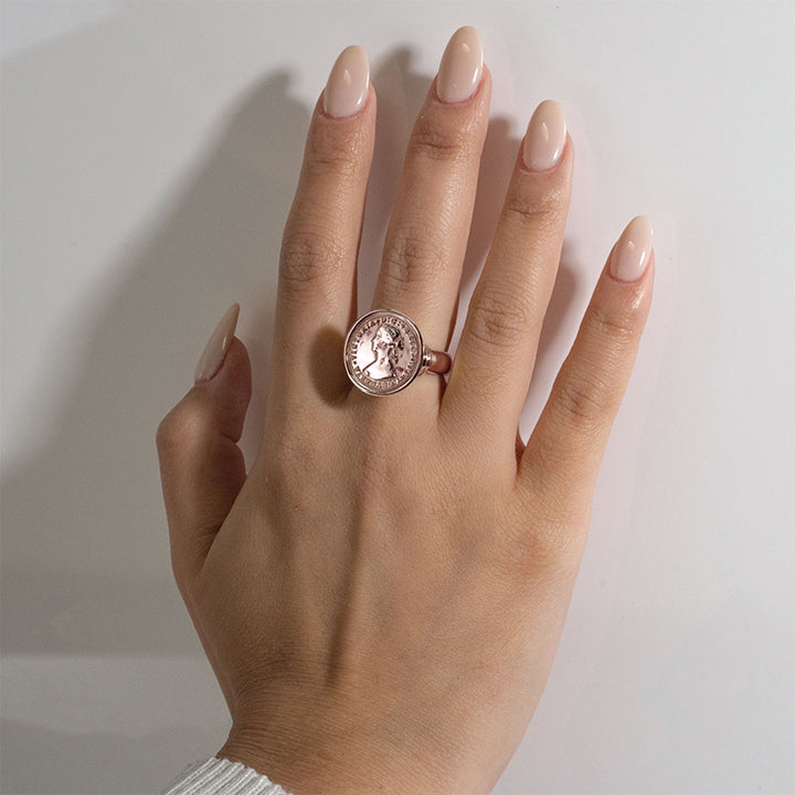 THREEPENCE TOKEN RING