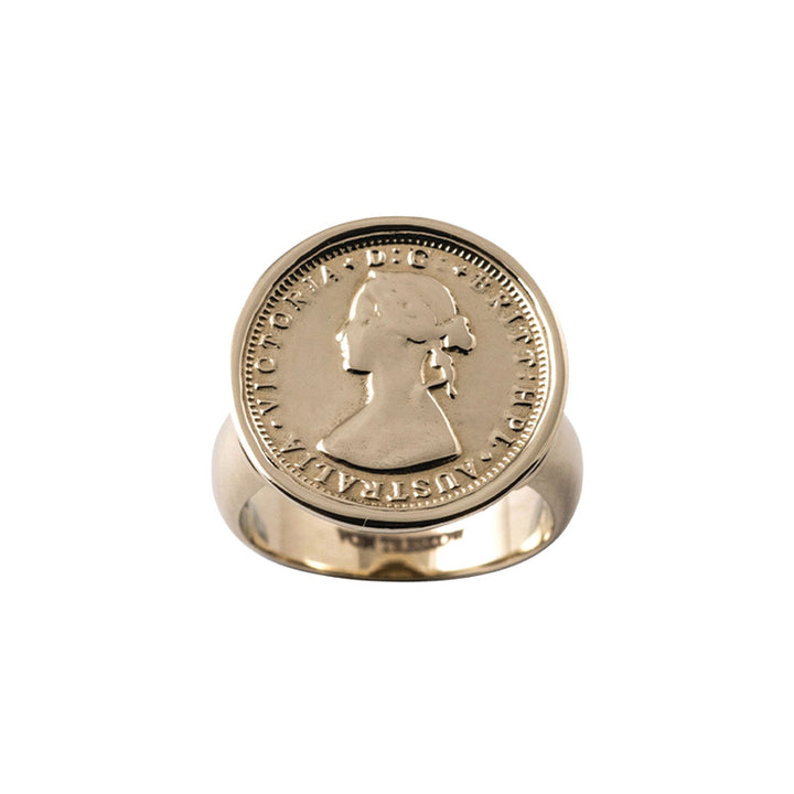 THREEPENCE TOKEN RING