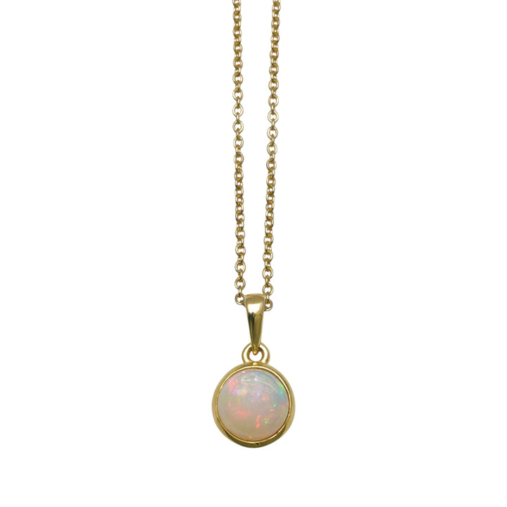 ROUND NATURAL OPAL NECKLACE