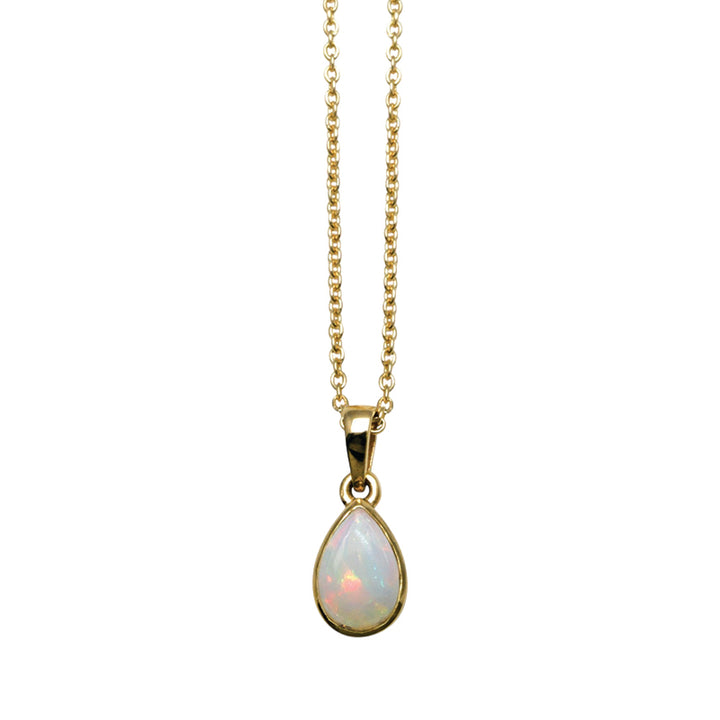 PEAR NATURAL OPAL NECKLACE