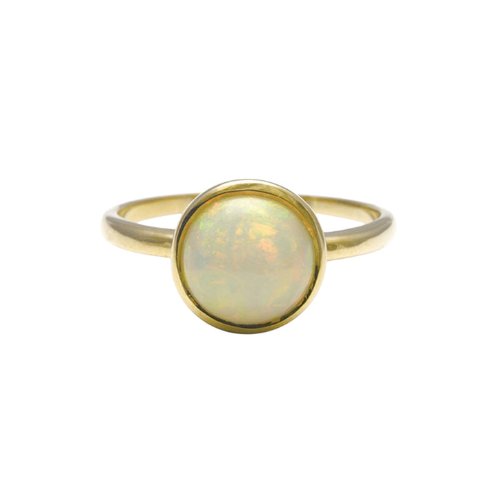 ROUND NATURAL OPAL RING