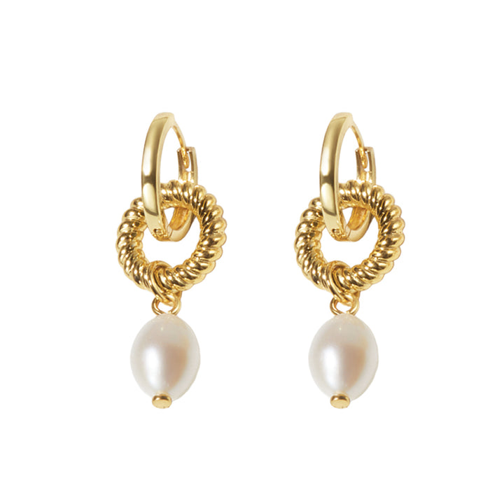 RISING SUN PEARL EARRINGS