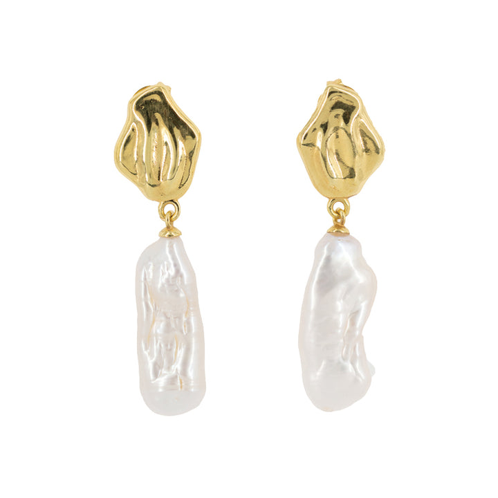 SEAFOAM PEARL EARRINGS