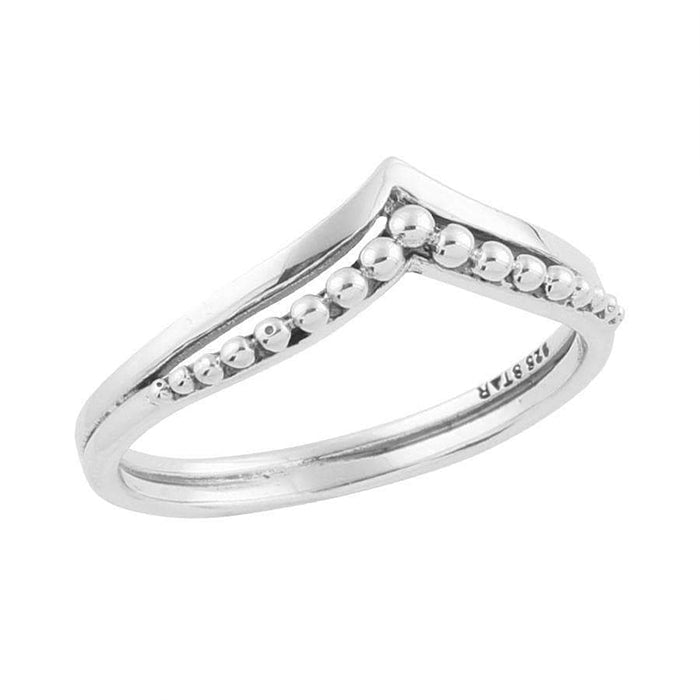 Upstead Rings BEADED CREST RING – SILVERSHOP
