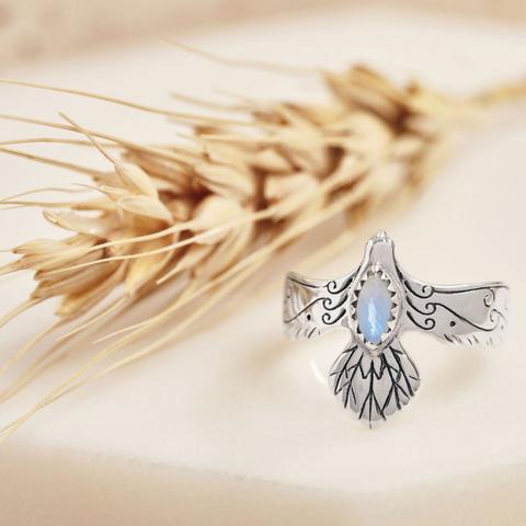 EAGLE SPIRIT MOONSTONE RING