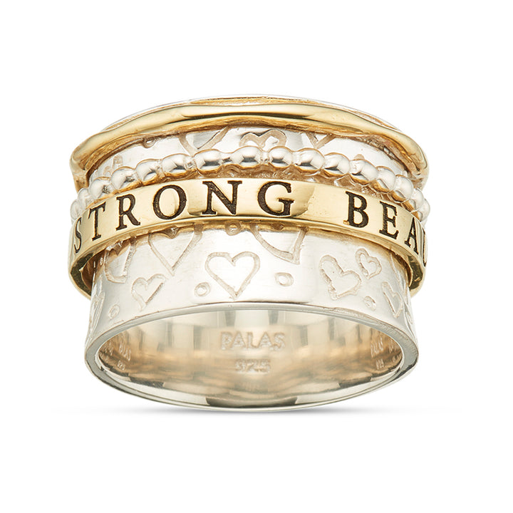 BEAUTIFUL AND BRAVE MEDITATION SPINNING RING