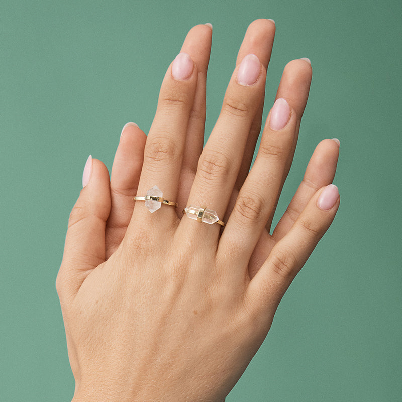 PATIENCE RING | CLEAR QUARTZ