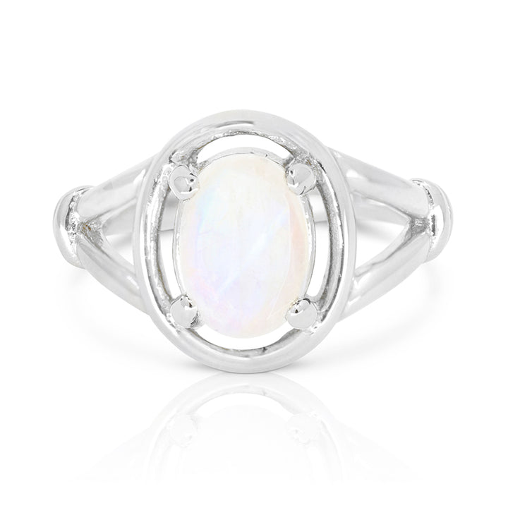 HALO MOONSTONE RING