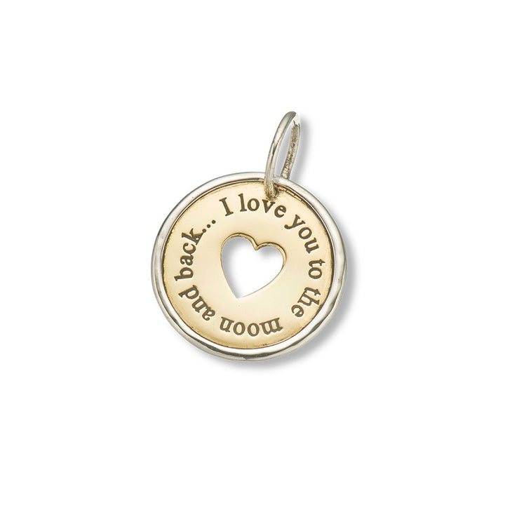 LOVE YOU TO THE MOON AND BACK CHARM