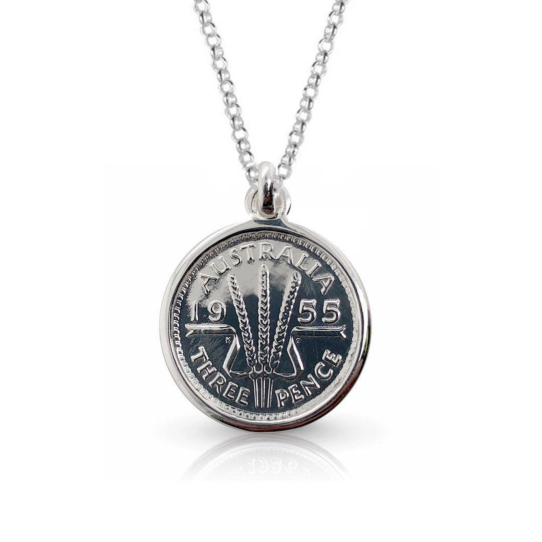 THREEPENCE WHEAT COIN PENDANT