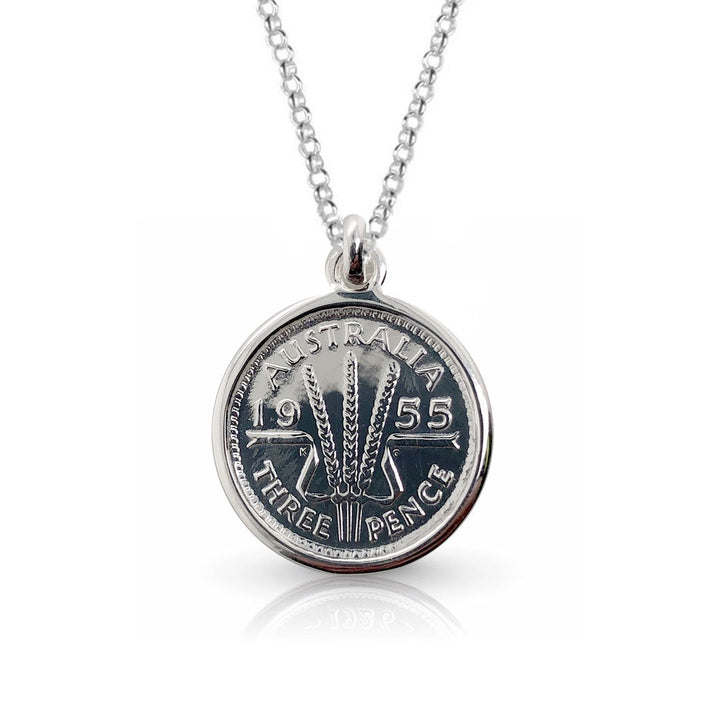 THREEPENCE WHEAT COIN PENDANT