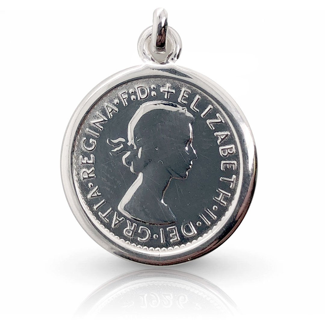 THREEPENCE WHEAT COIN PENDANT