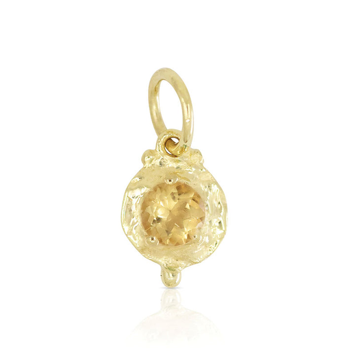 NOVEMBER CITRINE BIRTHSTONE CHARM