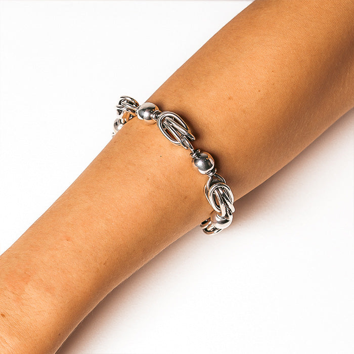 SOLITA KNOT AND BALL FOB BRACELET