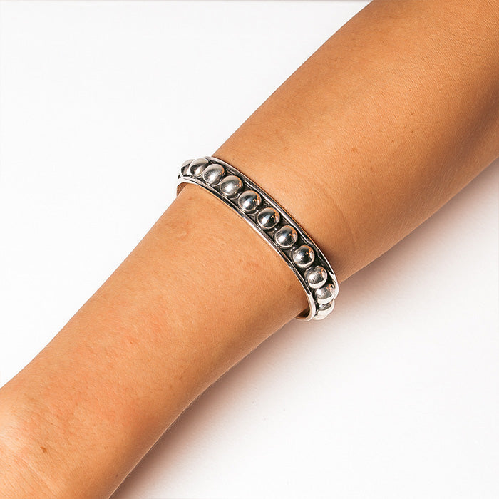 IRENE OXIDISED BALL CUFF