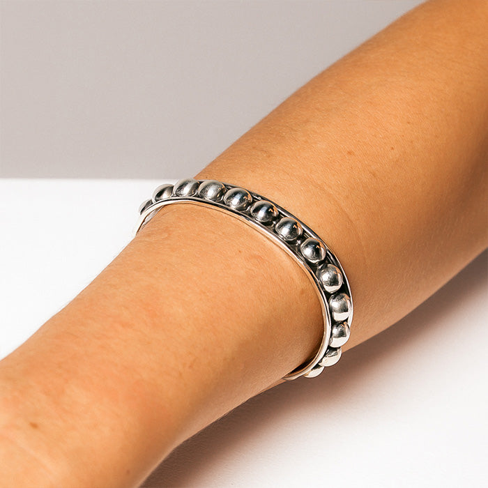 IRENE OXIDISED BALL CUFF