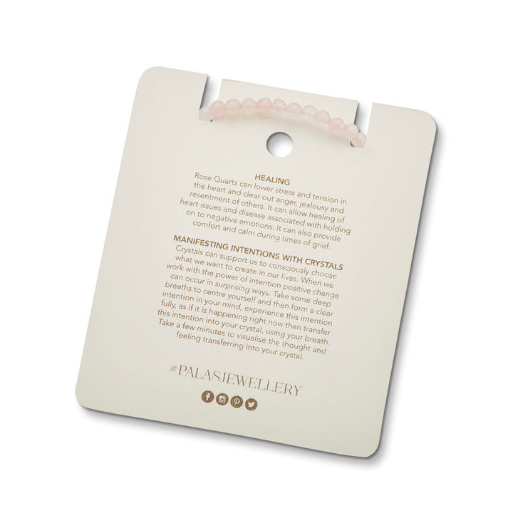 ROSE QUARTZ HEALING GEM BRACELET