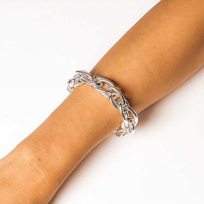 JACINTA DOUBLE OVAL LINK CHAIN BRACELET