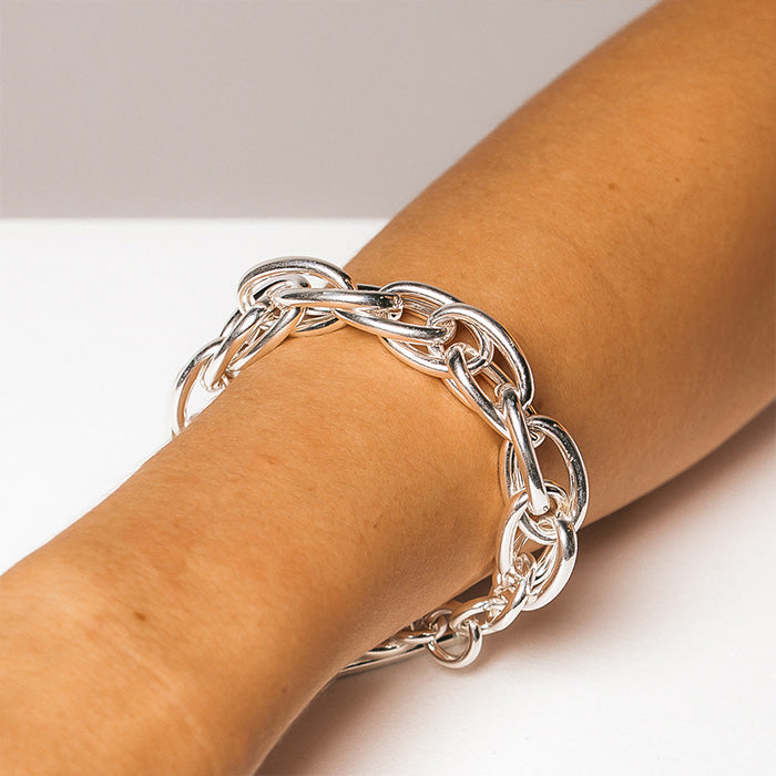 JACINTA DOUBLE OVAL LINK CHAIN BRACELET