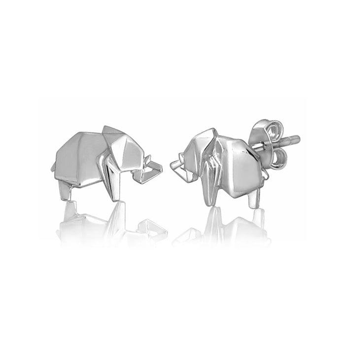 ORIGAMI ELEPHANT EARRINGS