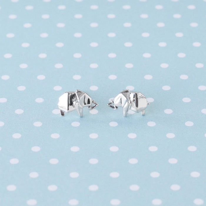 ORIGAMI ELEPHANT EARRINGS