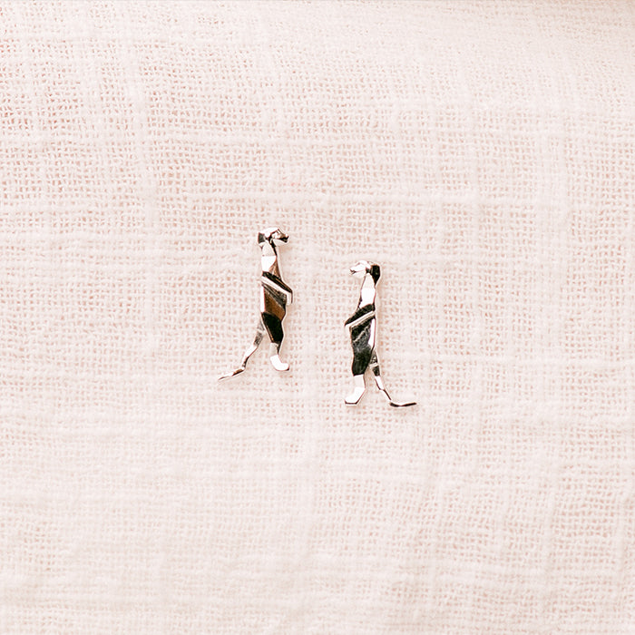 ORIGAMI MEERKAT EARRINGS