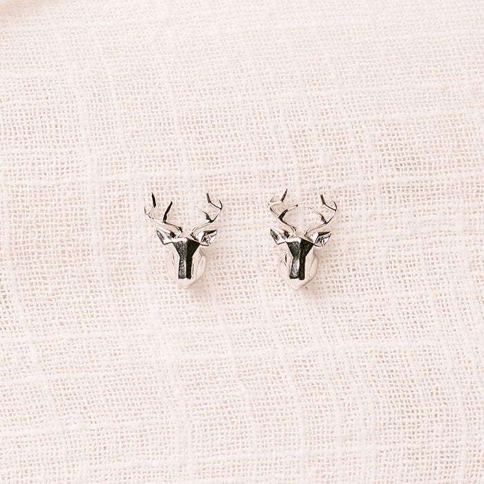 ORIGAMI DEER HEAD EARRINGS