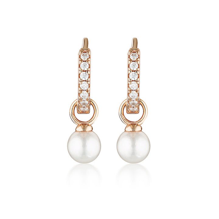 BABY PEARL HOOPS