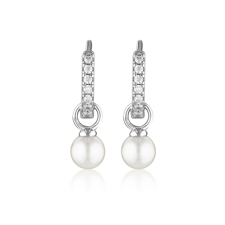 BABY PEARL HOOPS