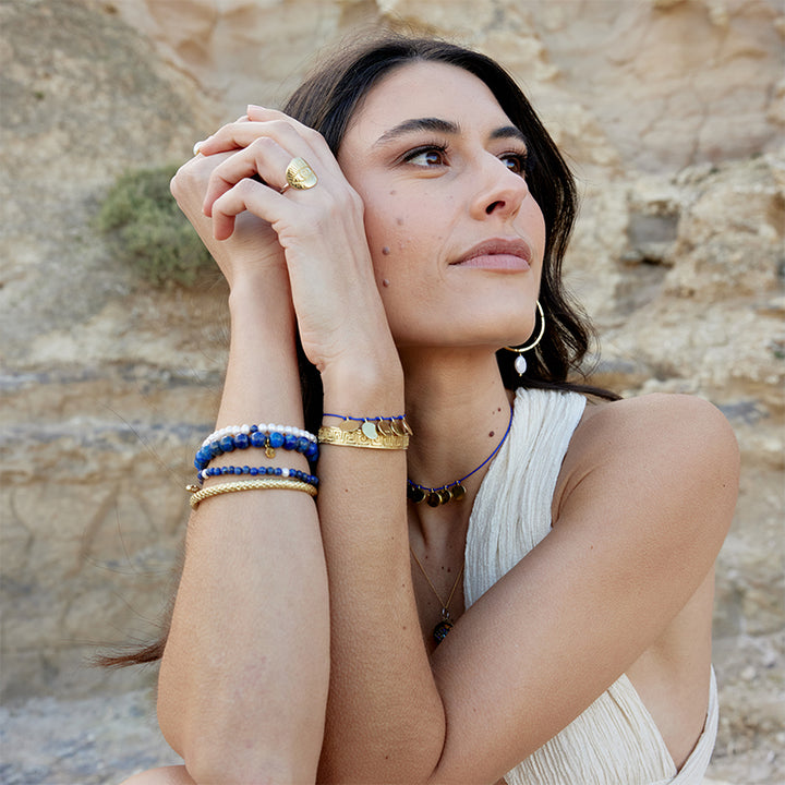 ICARIA HOOP PEARL HOOPS