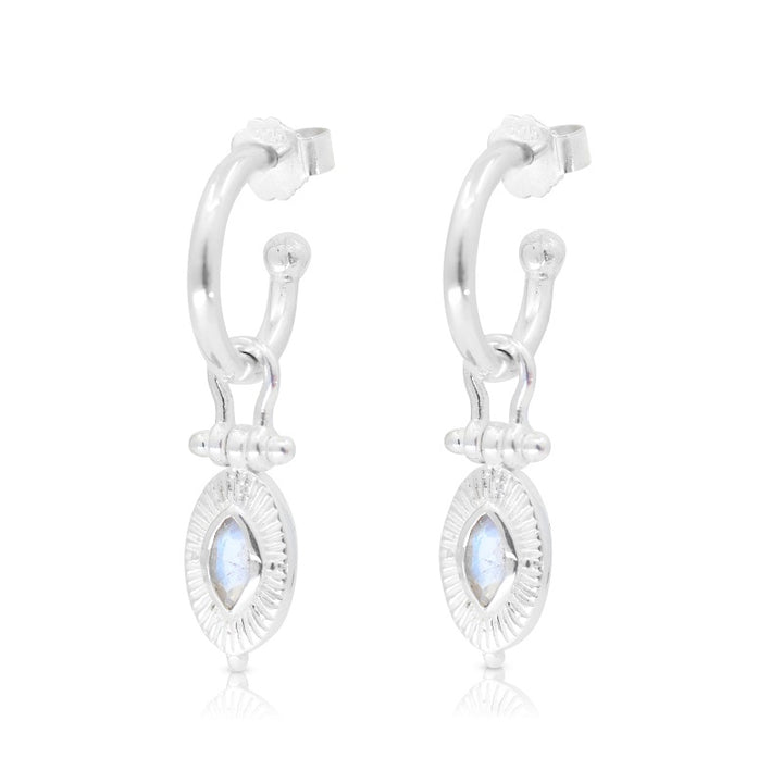 RADIANCE MOONSTONE HOOPS