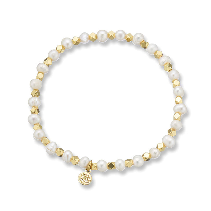 PEARL AURA OF GOLD GEM BRACELET