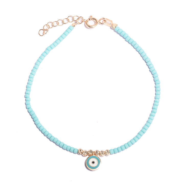 BEADED EVIL EYE BRACELET